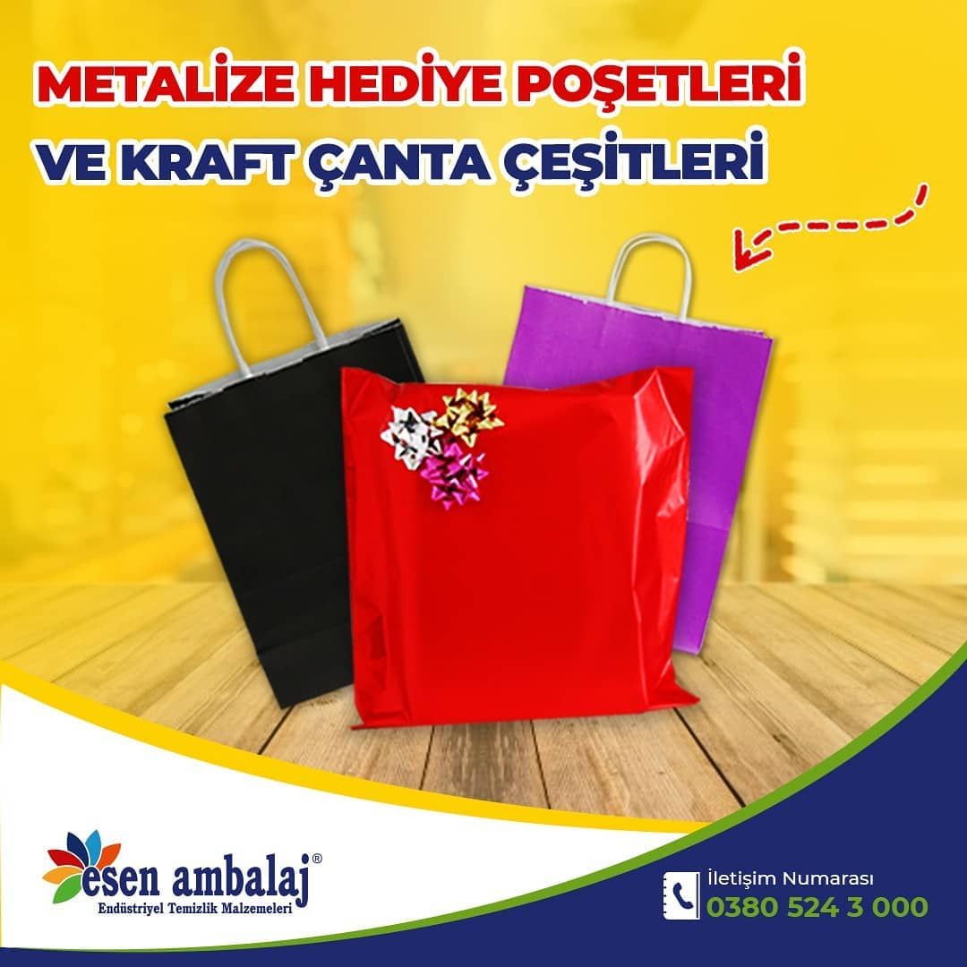 Metalize Hediye Poşetleri ve Kraft Çanta Çeşitleri